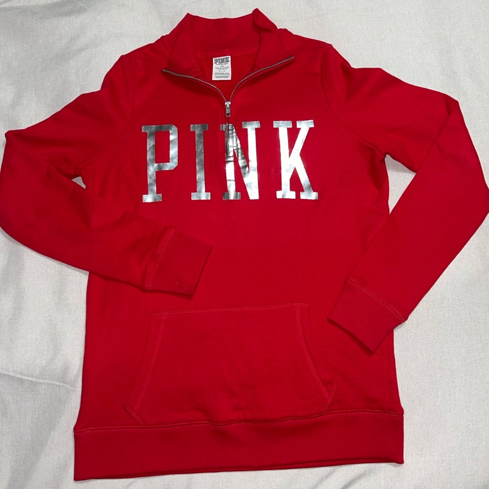 Victoria’s Secret PINK OSU quarter zip sweatshirt - Small